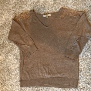 Loft Lace shoulder sweater